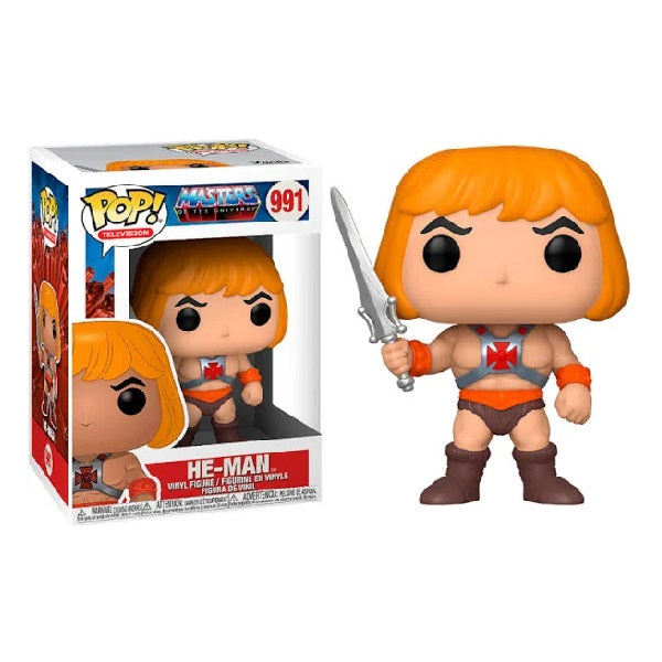 Confezione originale Funko con loghi Masters Of The Univers He-Man colori giallo marrone rosso