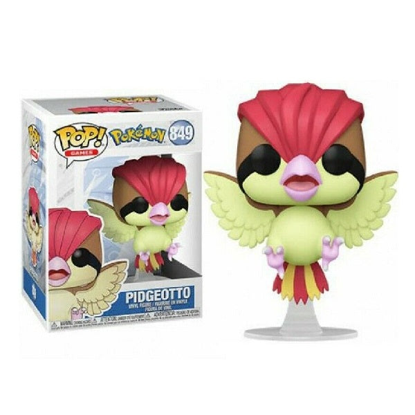 Confezione originale Funko con loghi Pokemon Pidgeotto colori marrone rosa bianco nero