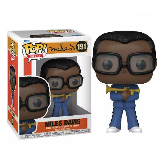 Confezione originale Funko con loghi Rocks Miles Davis colori nero marrone blu