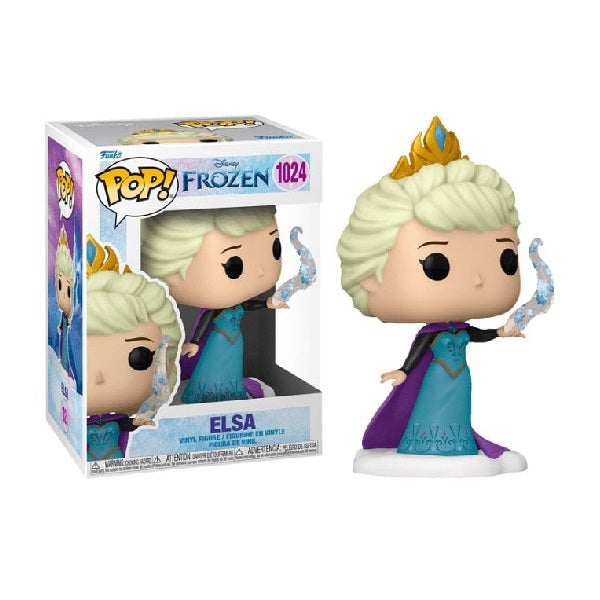 Confezione originale Funko con loghi Disney Frozen Elsa colori azzurro viola bianco nero