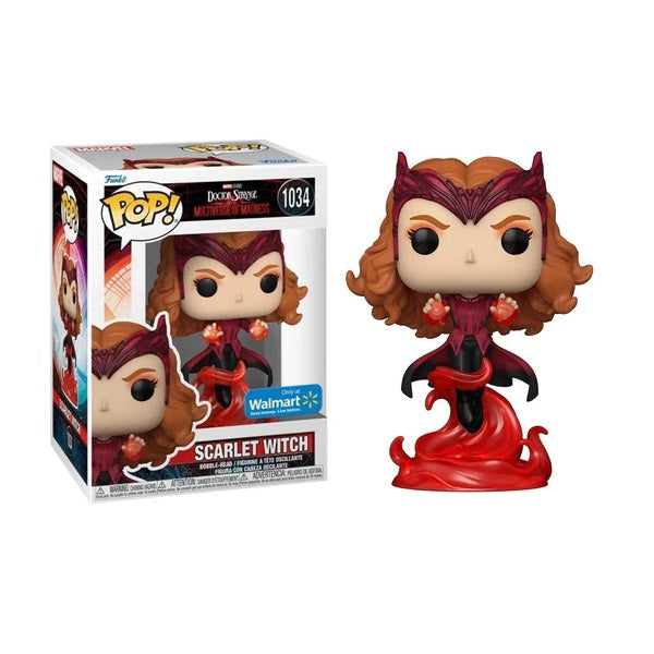 Confezione originale Funko con loghi Doctor Strange Multiverse Of Madness Scarlet Witch colori rosso nero marrone