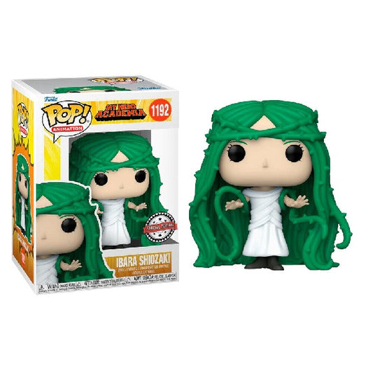 Confezione originale Funko con loghi My Hero Academia Ibara Shiozaki colori nero bianco verde