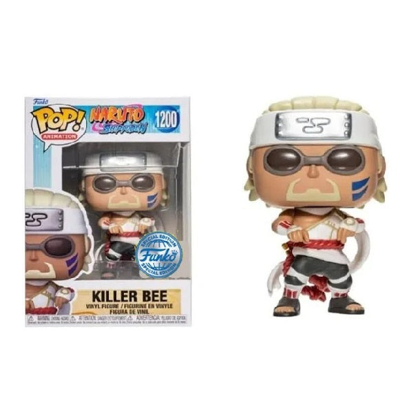 Confezione originale Funko con loghi Naruto Shippeden Killer Bee Special Edition colori bianco nero rosso