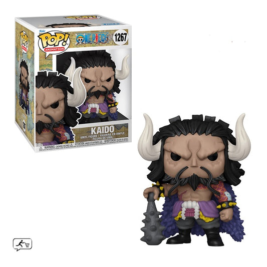 Confezione originale Funko con loghi One Piece Kaido coloro nero bianco viola