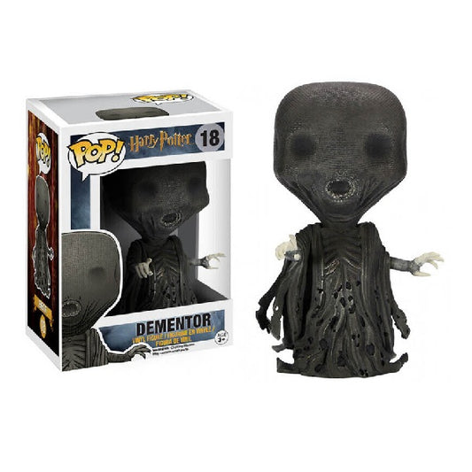 Confezione originale Funko con loghi Harry Potter Dementor colori nero grigio bianco