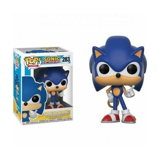 Confezione originale Funko con loghi Sonic The Hedgehog Sonic With Ring colori bianco blu rosso nero