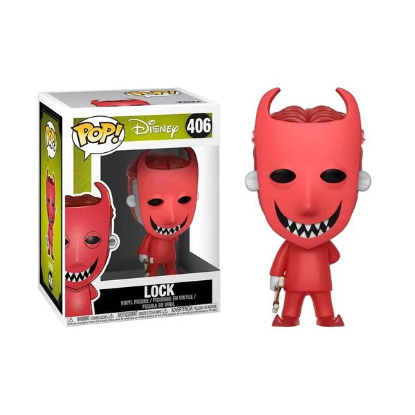 Confezione originale Funko con loghi Disney Lock colori rosso bianco nero
