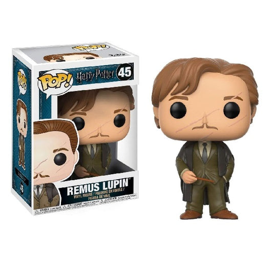 confezione originale Funko con loghi Harry Potter Remus Lupin colori marrone grigio verde
