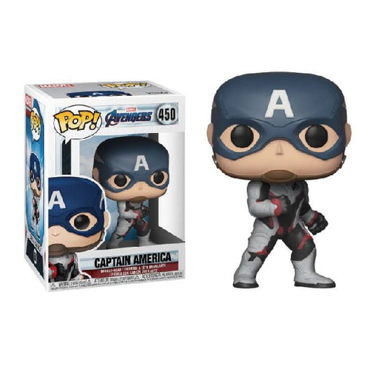 Confezione originale Funko con loghi Marvel Avengers Captain America colori blu grigio rosso