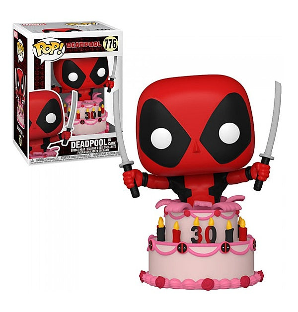 Confezione originale Funko con loghi Deadpool In Cake colori rosso nero grigio
