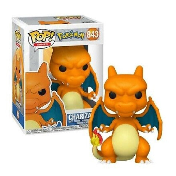 Confezione originale Funko con loghi Pokemon Charizard colori arancione nero blu