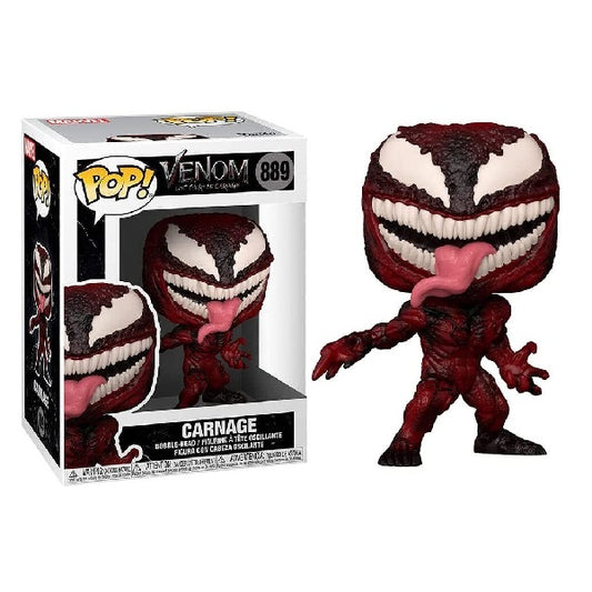 Confezione originale Funko con loghi Venom let there be carnage Carnage colori bianco nero rosso