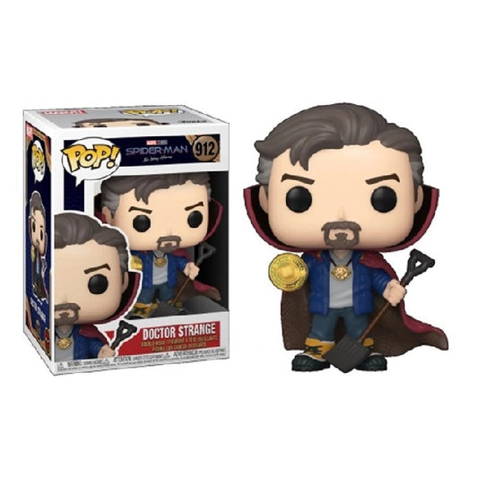 Confezione originale Funko con loghi Marvel Spider-Man No Way Home Doctor Strange colori blu rosso grigio