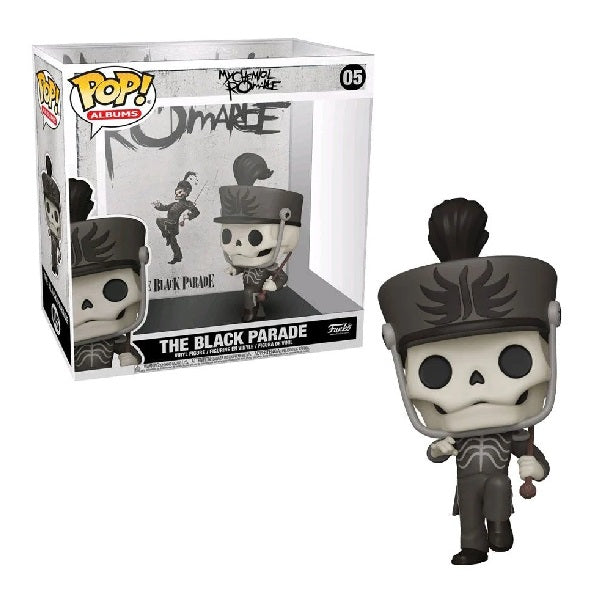 Confezione originale Funko con loghi My Chemical Romance The Black Parade colori bianco nero gigio