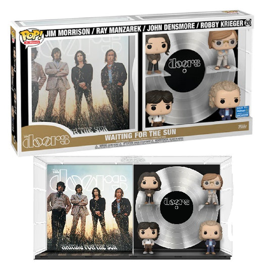 Confezione originale Funko con loghi Albums The Doors Waiting For The Sun Jim Morrison Ray Manzarek John Densmore Robby Krieger colori nero bianco marrone