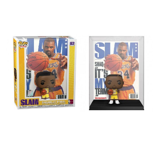 Confezione originale Funko con loghi Magazine Covers SLAM Shaquille O'Neal colori giallo viola bianco
