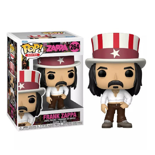 Confezione originale Funko con loghi Rocks Frank Zappa colori bianco nero marrone