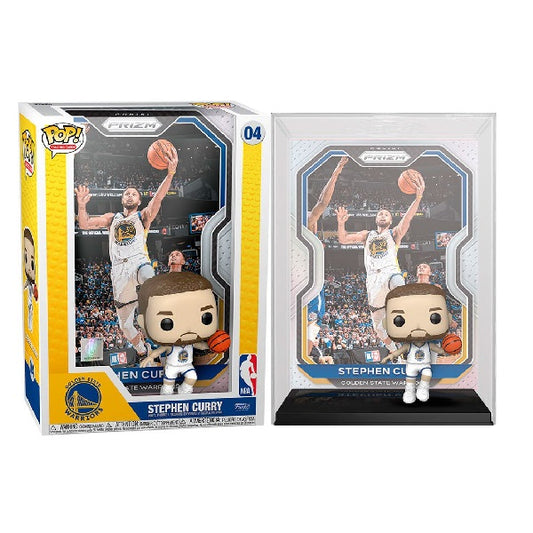 Confezione originale Funko con loghi Trading Cards Stephen Curry colori bianco nero giallo