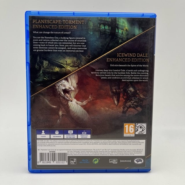 Planescape Torment Icewind Dale Enhanced Edition Sony Playstation 4 Pal Uk (USATO)