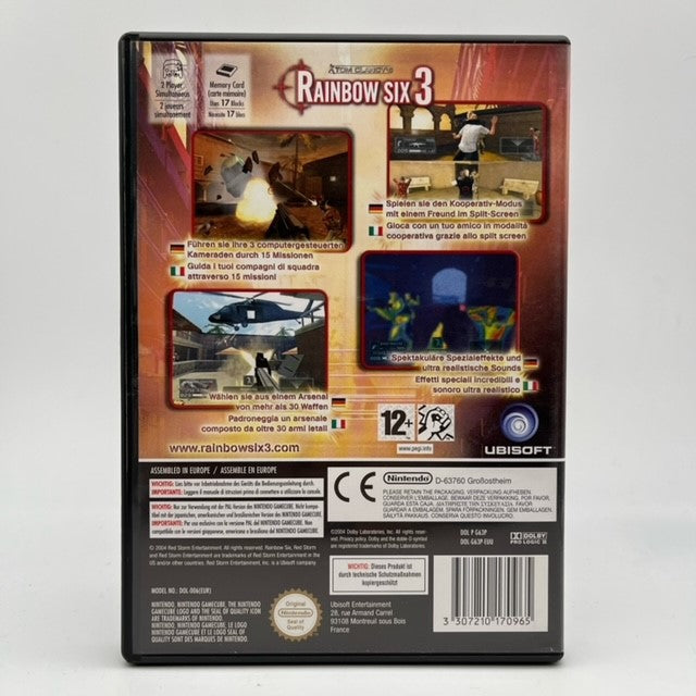 Rainbow Six 3 Nintendo Gamecube Ubisoft Pal Multi (USATO)