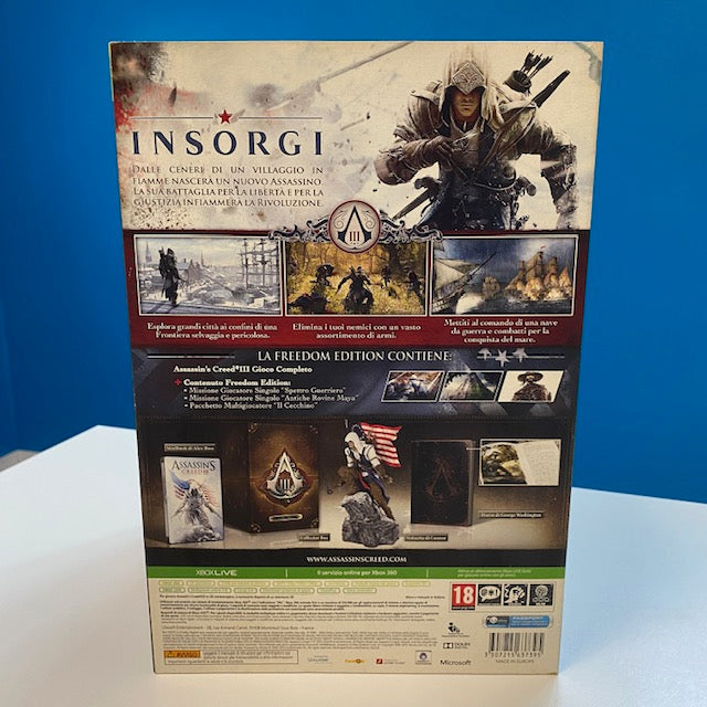 Assassin's Creed III 3 Freedom Edition X360 Xbox 360 PAL ITA (USATO)