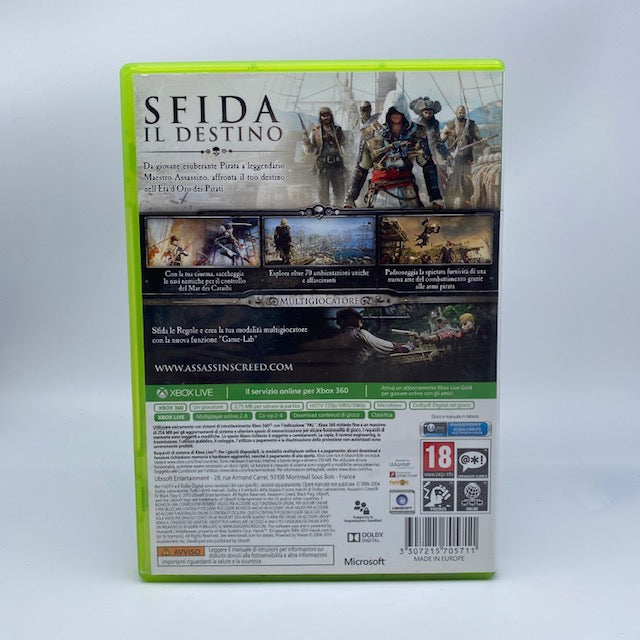 Assassin's Creed 4 Black Flag X360 Xbox 360 Ubisoft Pal Ita (USATO)