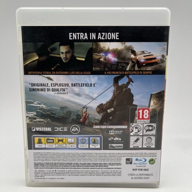 Battlefield Hardline Sony Playstation 3 Pal Ita (USATO)