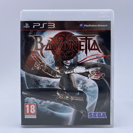 protagonista con pistole in ogni mano e sugli stivali che sembra sferrare un calcio verso chi la guarda con luna sullo sfondo nero