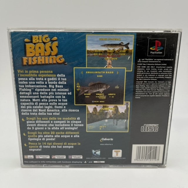 Big Bass Fishing Sony Playstation 1 Pal Ita (USATO)