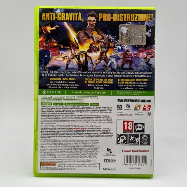 Borderlands The Pre-Sequel Microsoft Xbox 360 Pal Ita (USATO)