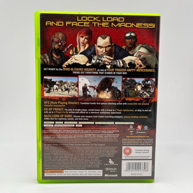Borderlands Microsoft Xbox 360 Pal Uk (USATO)