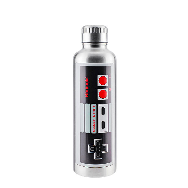 Borraccia in metallo con grafica controller Nintendo NES
