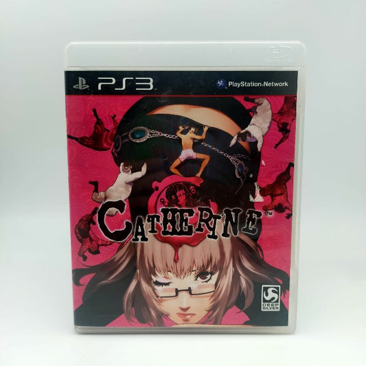 Catherine PS3 Playstation 3 Atlus Pal Ita, sfondo rosa, ragazza in copertina