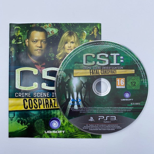 Csi Cospirazione Letale Sony Playstation 3 Pal Ita (USATO)