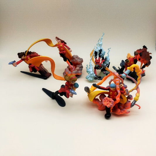 Cyborg 009 Minifigures Diorama Kaiyodo Set Completo 6 Figures, 6 minifigures rappresentanti tutti i personaggi