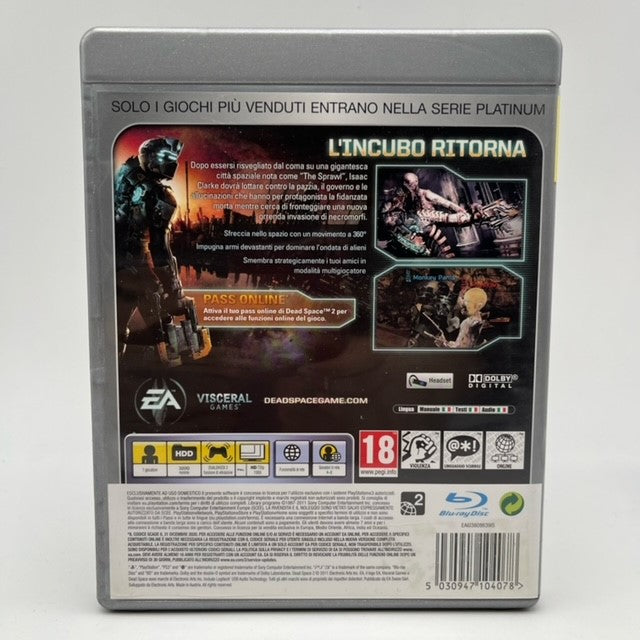 Dead Space 2 Platinum Sony Playstation 3 Pal Ita (USATO)