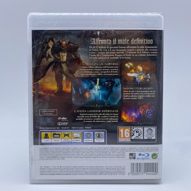 Diablo 3 Reaper Of Souls Ultimate Evil Edition Sony Playstation 3 Pal Ita (NUOVO)