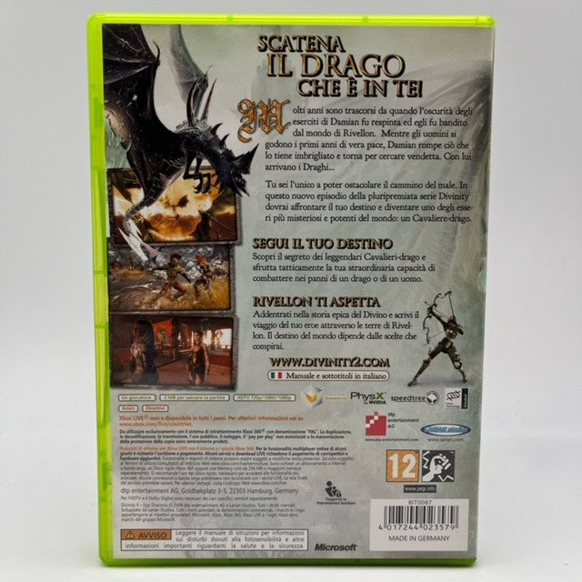Divinity II Ego Draconis Microsoft Xbox 360 Pal Ita (USATO)