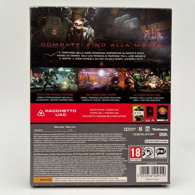 Doom Pacchetto UAC Microsoft Xbox One Pal Ita (USATO)
