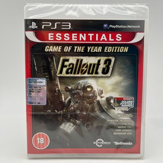 Fallout 3 Game Of The Year Edition Essentials Sony Playstation 3 Pal Uk (NUOVO)