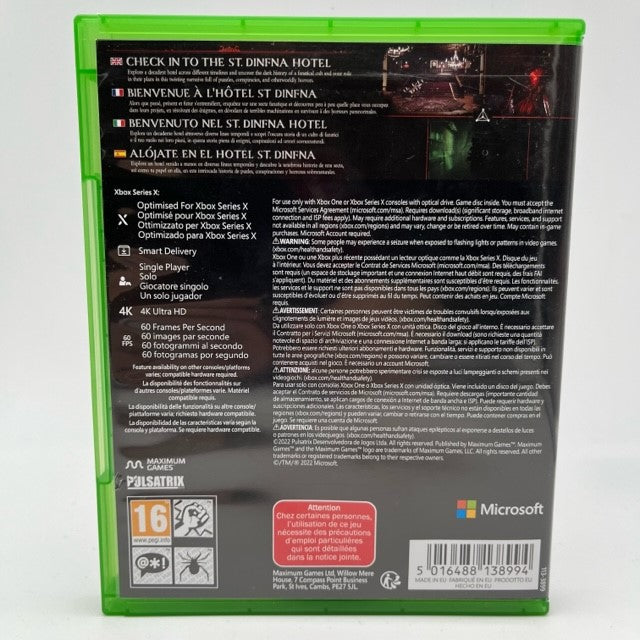 Fobia ST.Dinfna Hotel Microsoft Xbox One Pal Multi (USATO)