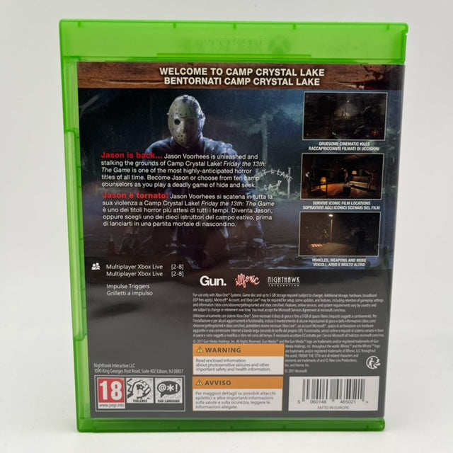 Friday The 13th The Game Microsoft Xbox One Pal Ita (USATO)