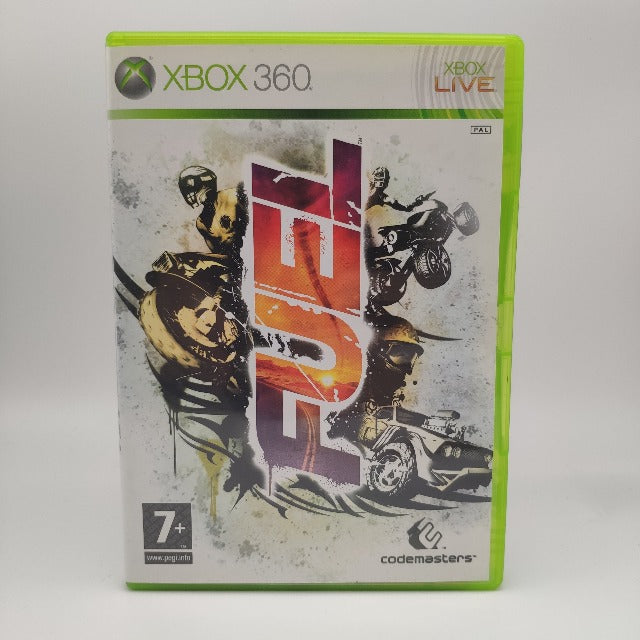 Fuel X360 Xbox 360 Codemasters Pal Ita, sfondo bianco, moto quad e macchina