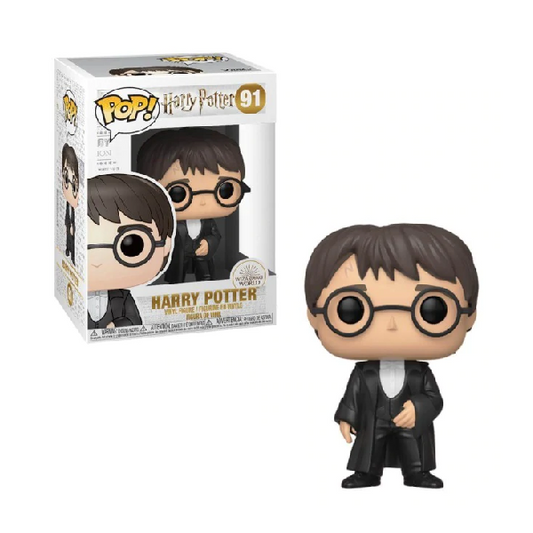 Confezione e personaggio Funko Pop di Harry Potter numero 91, con tonaca nera