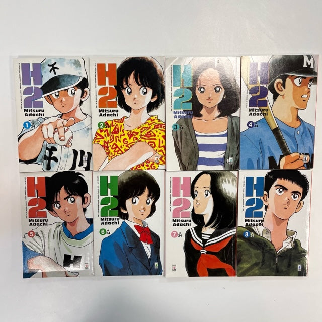 H2 Manga Mitsuru Adachi Star Comics Serie Completa 1-34