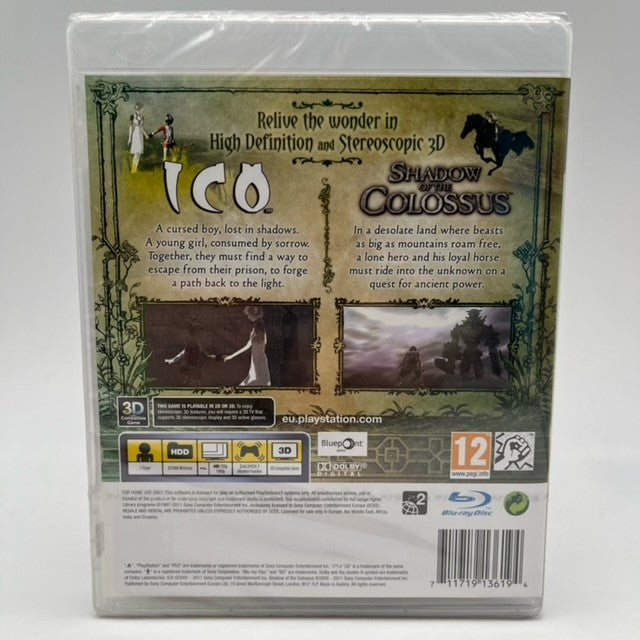Ico & Shadow Of The Colossus Classics HD Sony Playstation 3 Pal Uk (NUOVO)