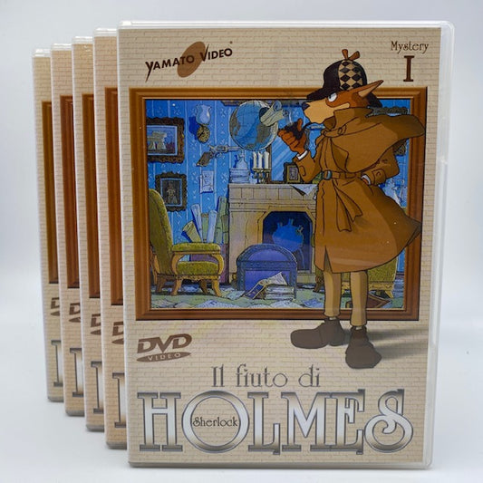 Il Fiuto Di Sherlock Holmes DVD Yamato Video 5 Dischi Serie Completa, sherlock holmes cane in copertina del primo dvd