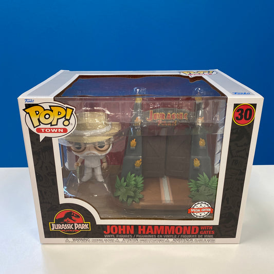 Funko Pop Town Jurassic Park John Hammond with Gates (Special Edition)