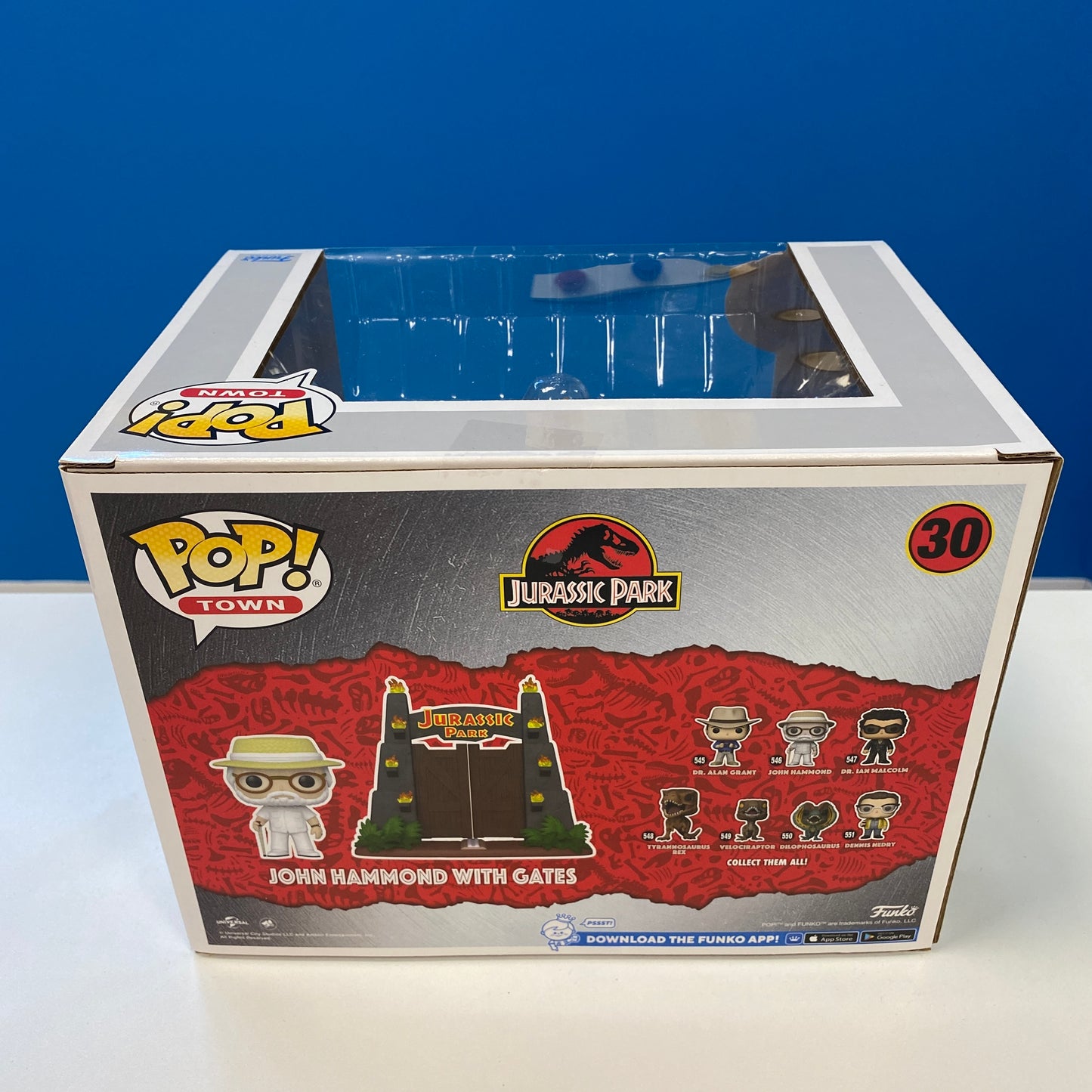 Funko Pop Town Jurassic Park John Hammond with Gates (Special Edition)