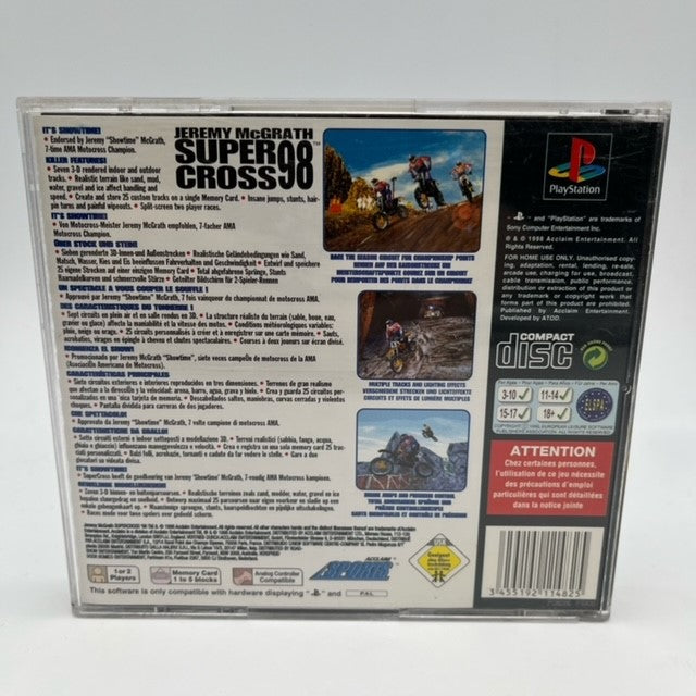 Jeremy Mcgrath Super Cross 98 Sony Playstation 1 Pal Multi (USATO)